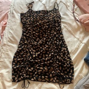 Cotton candy LA women's size medium, black and brown mini dress.